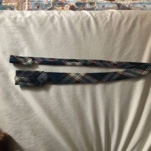 J. Crew plaid tie, all cotton.